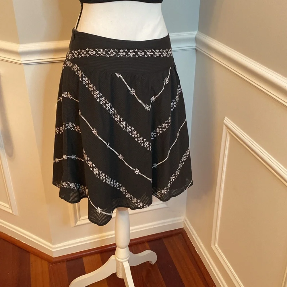 Free People Skater Skirt size 4 Black and White